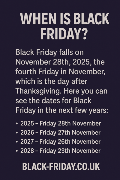 When is Black Friday?